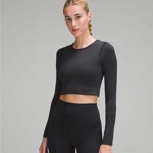 Lululemon Ebb to Street Long Sleeve 10 Black